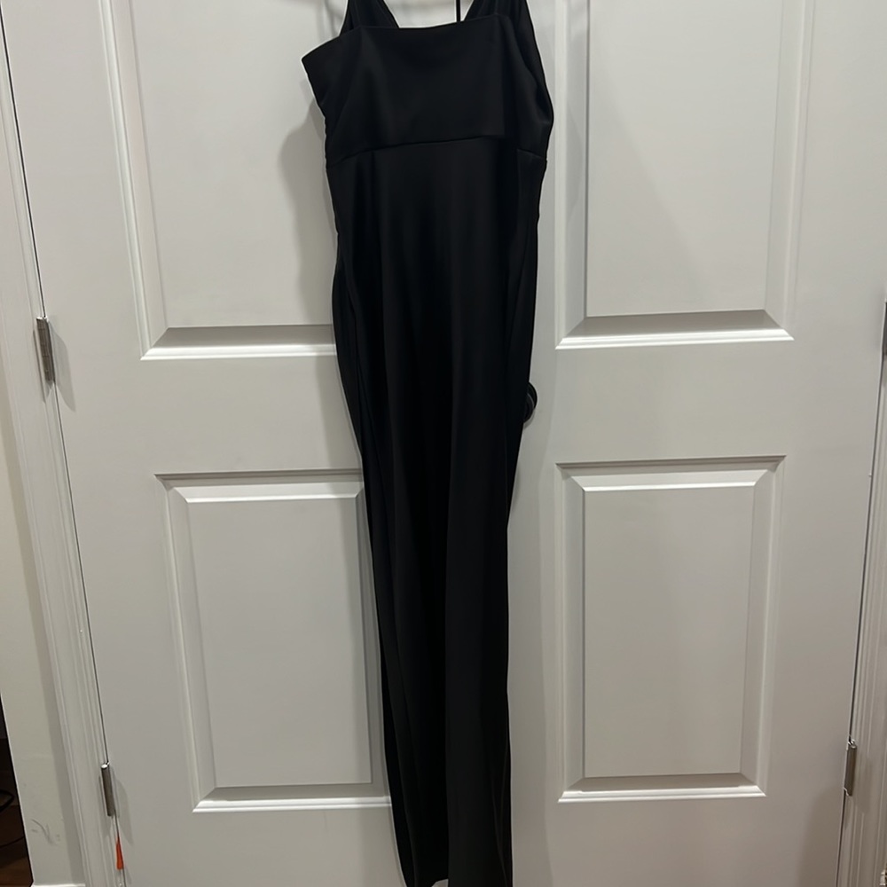 Bhldn Freya Black Satin Bridesmaid Dress - Picture 5 of 5